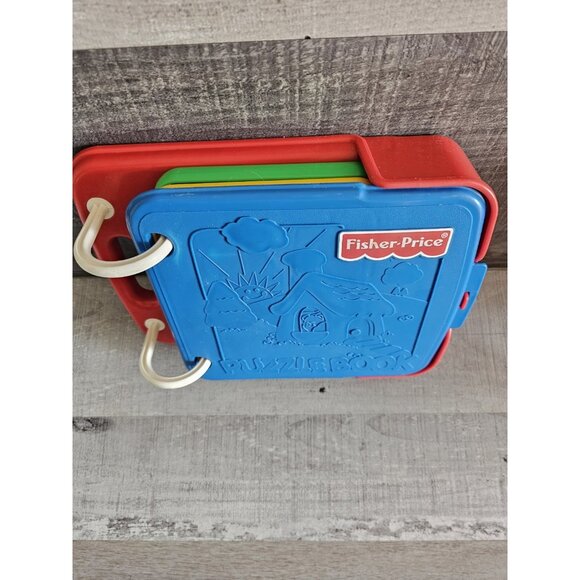 Vtg 1994 Fisher-Price Puzzle Book 10 Puzzle Pieces Child Educational G20 - Picture 4 of 12